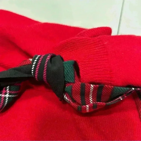 Riley & Rae Women Large Ruby Red Lightweight Long Sleeve Holiday Party Sweater - Picture 9 of 10